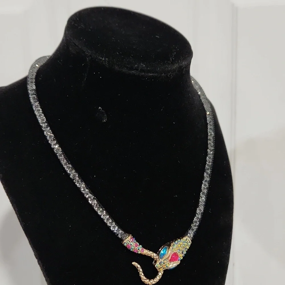🐍🔹️BETSEY JOHNSON🔹️ Dark Shadows Collection Serpent Snake Choker Necklace